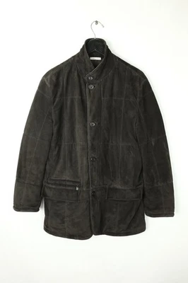 ERMENEGILDO ZEGNA Men's Sz US40 IT50 Brown Goat Suede Leather Jacket Cashmere - Image 1 of 4