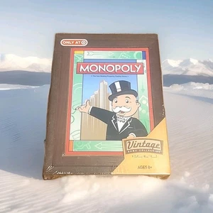 Monopoly Vintage Game Collection Edition Wooden Bookshelf Box Target Exclusive - Picture 1 of 6