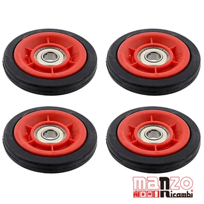 4 RULLI CANALE DI SCARICO PER ASCIUGATRICE REX ELECTROLUX 8077877028 ORIGINALE - Immagine 1 di 4