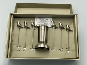 Shiraleah Chicago Cocktail Voliere Picks & Jigger Vogel Motiv - Bild 1 von 5