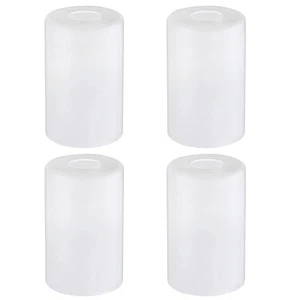Glass Shade Replacements 4Packs Elegant Glass Lamp Shade Covers Cylinder Glass G - Picture 1 of 8