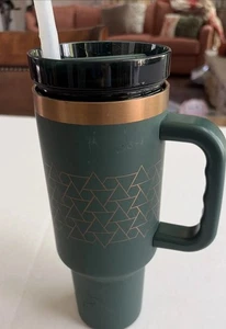 Ozark Trail 40 Unzen Thermo Edelstahl Becher mit Griff, Grün Gold - Bild 1 von 7