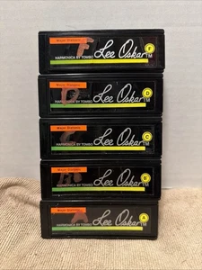 5 Harmonica’s By Tombo Lee Oskar F, D,C,Bb,A Read - Picture 1 of 12
