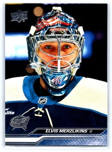 Elvis Merzlikins 2023-24 Upper Deck #303 - Picture 1 of 2