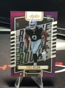 2023 Panini Absolute 1/5 Purple Spectrum Tyree Wilson #105 Raiders RC Rookie - Picture 1 of 3