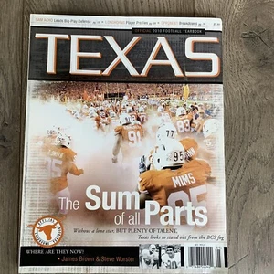 2010 Official Texas Football Yearbook UT Longhorns - Sum Of All Parts - Picture 1 of 10