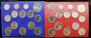 2014 P&D US Mint Set Sealed Unc in Envelopes & COAs 28 Coins #961 - Picture 1 of 8