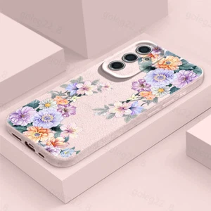 Flower Case For Samsung Galaxy S25 Ultra S24 FE S23 S22 A56 A16 A15 Soft Cover - Imagen 1 de 16