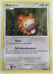 Pokémon Karte Bidoof Stormfront 54/100 - Bild 1 von 2