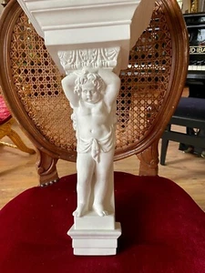 Estuco - Consola grande de estuco 105-654 consola ángel 27x51 cm de yeso estuco - Imagen 1 de 11