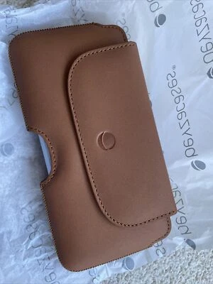 iPhone/phone Beyzacases Genuine LEATHER Hook Case | Camel - Image 1 of 4