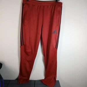 Pantalones de chándal Adidas para mujer grandes borgoña cintura elástica recto tobillo cremallera PC64 - Imagen 1 de 10