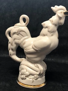 Vintage Porzellan Karaffe Hahn Vergoldung Figur UdSSR Ukraine - Bild 1 von 16