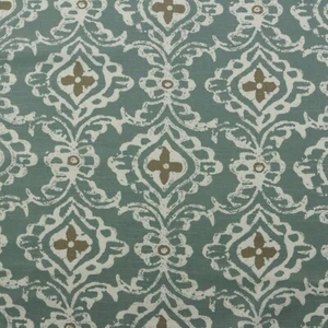 6 Yds Lacefield Fabric  KASHMIR SEAGLASS BLUE Cotton Drapery Upholstery - Picture 1 of 2