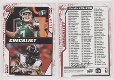 2020 Upper Deck CFL Checklist Red /165 Cody Fajardo Brandon Banks #200
