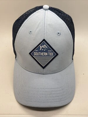 Southern Tide Fish Cap Hat Adult SnapBack Adjustable Blue Mesh Trucker - Image 1 of 4