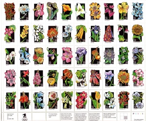 Scott's # 2647-696 29 cent Wild Flowers sheet 50 stamps - Picture 1 of 1