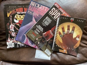 Chicago Bulls 1997/98 Media Guide, 1996-97 Yearbook, Beckett Michael Jordan Lot - Picture 1 of 13