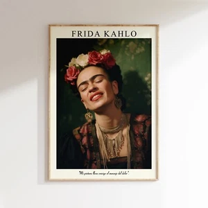 Feminist Art Print Frida Kahlo, Frida Kahlo Portrait,  Art Posters - Picture 1 of 8