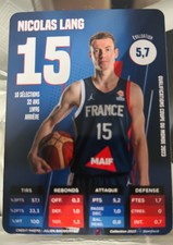 NICOLAS LANG 2023 Slam Deck Team France Basketball Rookie Rc Card French Star