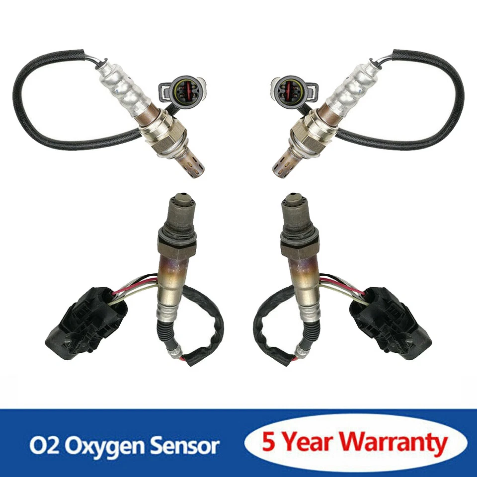 Sensor de oxígeno O2 aguas arriba + aguas abajo 4 piezas para Ford Taurus Taurus X 2008-2009 3,5 L Foto 1 de 4