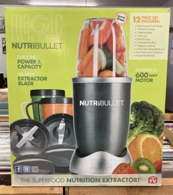 Magic Bullet NutriBullet Powerful 600W Motor Blender 12 Piece Set NEVER USED - Image 1 of 4