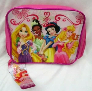 Walt Disney Princess and Friends 9.5" Pink Lunch Bag Lunchbox-Brand New! - Picture 1 of 1