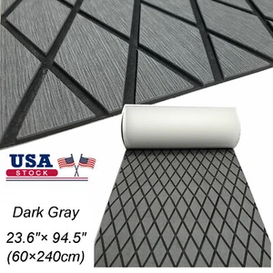 Marine Boat Flooring EVA Foam Teak Deck Mat Grey Dimaond Floor Pad Swim Platform - Picture 1 of 17
