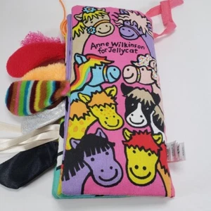 Jellycat Fabric Book Pet Tails 9" Anne Wilkinson Farm Animals Soft Tactile - Picture 1 of 6
