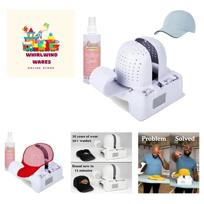 Hat Shaper Machine with Stiffening Spray – Adjustable Hat Care & Reshaping De... - image 1 of 4