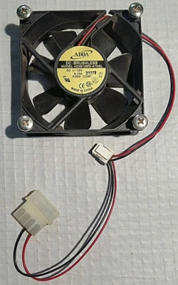 ADDA DC Brushless Fan AD0812MB-A70GL with mounting screws - Image 1 of 4