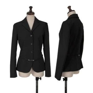 PRADA Poly Stretch Belted Jacket Size 38(K-140543) - Picture 1 of 12
