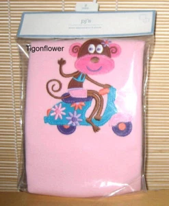 Set Pigiama Corto Baby Gap Scimmia Vespa Scooter Rosa Righe Bambina 5T - Foto 1 di 2