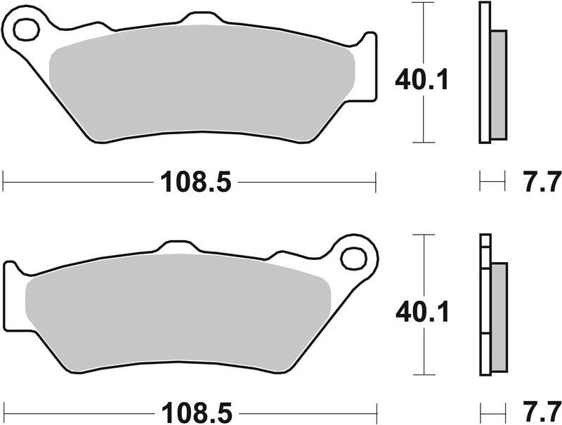 Plaquettes frein moto avant BREMBO Aprilia 650 Pegaso i. de 2001 à 2005 07BB0306 - Photo 1/1