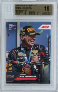 2023 TOPPS NOW FORMULA 1 #32 - MAX VERSTAPPEN - BGS PRISTINE 10 - Picture 1 of 2