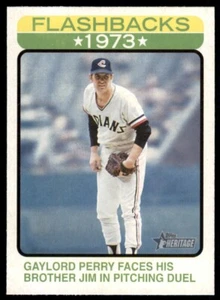 Gaylord Perry 2022 Topps Heritage Flashbacks 1973 #BF-8 Cleveland Indians - Picture 1 of 2