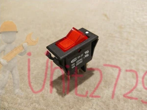 1PC  Rocker switch with lamp 16A 125VAC  CMM SR-22 3Pins 2 positions - Picture 1 of 6