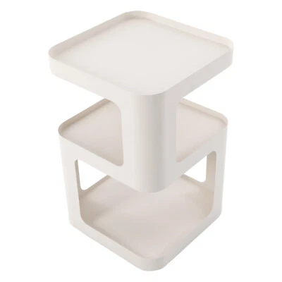 3 Tier Side Table Modern Coffee Table Sofa Bedside Table Storage Organizer White - Image 1 of 2