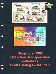 a $31,50 Scott Value - 1997 SINGAPORE Auto definitive 2 s/s CV MNH NH UMM - Foto 1 di 6