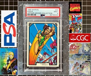 1989 Marvel Comic Images Arthur Adams - PSA 9 MINT - #23 Rogue - TOP GRADE
