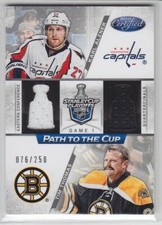 2012-13 PANINI CERTIFIED ALZNER THOMAS JERSEY /250 PATH TO CUP Capitals Bruins