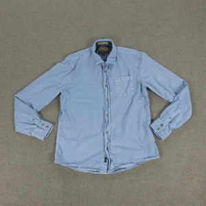 Petrol Industries Shirt Mens Large Blue Striped Long Sleeve Button Up - Picture 1 of 18