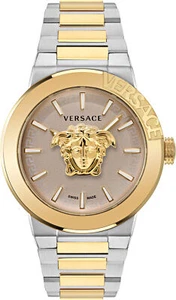 Versace VE7E00423 Medusa Infinite Gent beige silber gold Edelstahl Herren Uhr - Picture 1 of 6