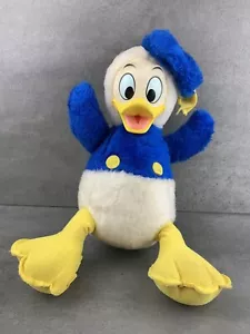 Walt Disney Stuffed Donald Duck Plush Toy Made in California USA 1950s 1960s MCM - Picture 1 of 8