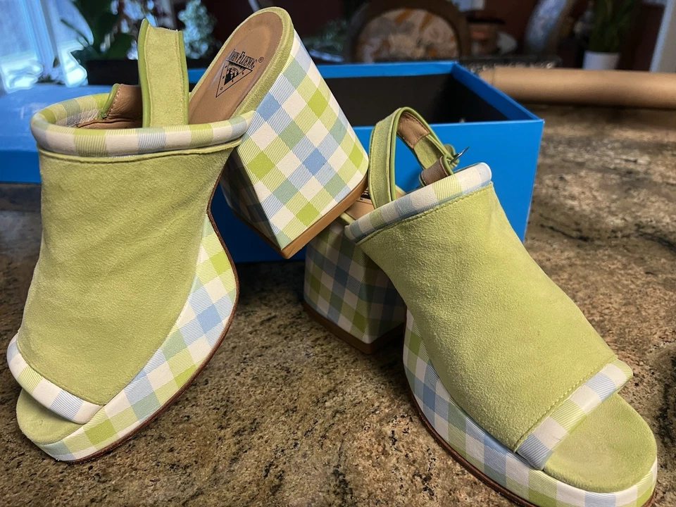 Sandalia Plataforma John Fluevog Talla 7 Años 60 70 Retro Foto 1 de 4