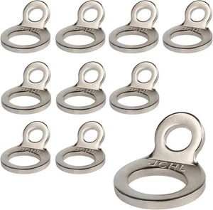 Stainless Steel Tie-Down Anchors Hooks Multi-Purpose Dirt Bike Small, 10-Pack  - Foto 1 di 5