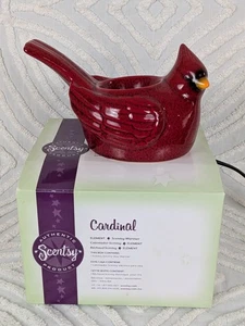 Scentsy Christmas Cardinal Red Bird Element Wax Warmer Retired 2013 displayed - Picture 1 of 18