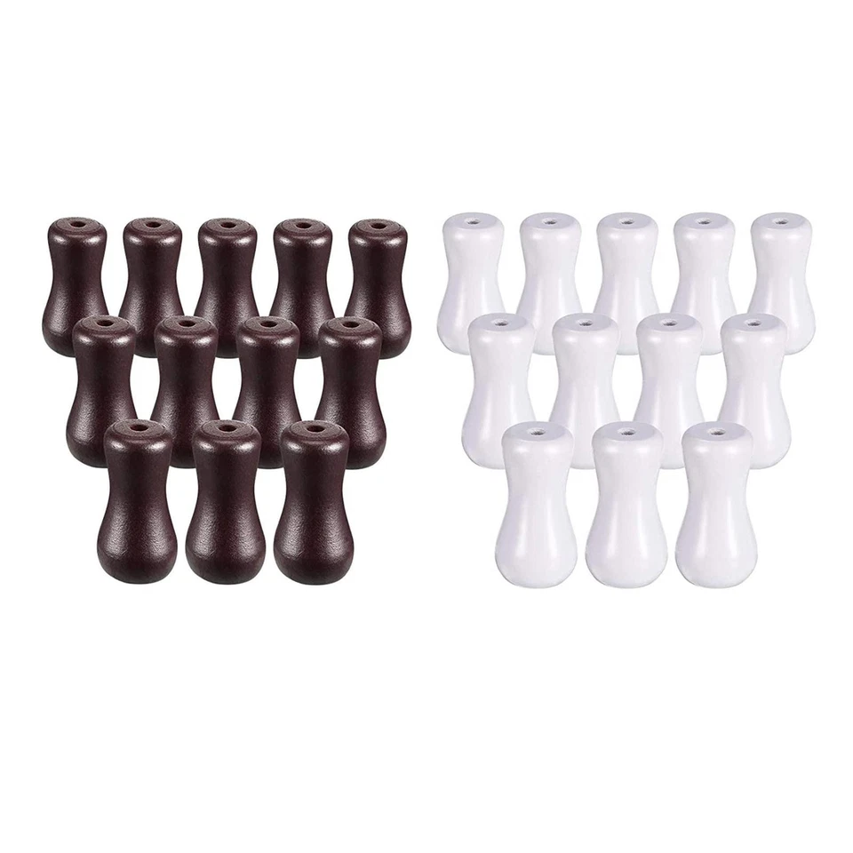 12x Blind Pull Cord Knobs Wooden Window Blinds Shades Cord Tassels Sturdy Window - Image 1 of 1