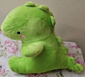 Light Green Dinosaur Dino Squish Plush 8" Stuffed Animal Toy - Picture 1 of 3