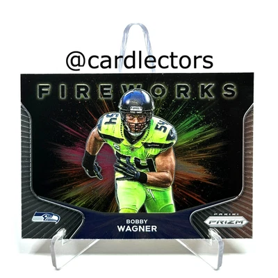 2020 Panini PRIZM Football BOBBY WAGNER Fireworks #24 Base Insert Card SEAHAWKS - Image 1 of 2